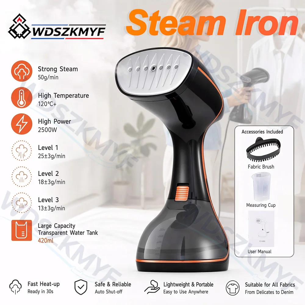Mini Iron Travel - Portable Clothes Steamer 3 Modes LCD