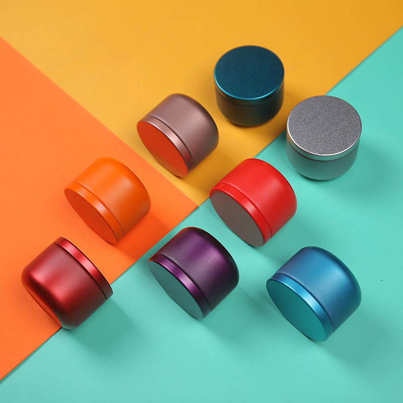 Mini Iron Travel - Mini Portable Round Iron Tea Tin