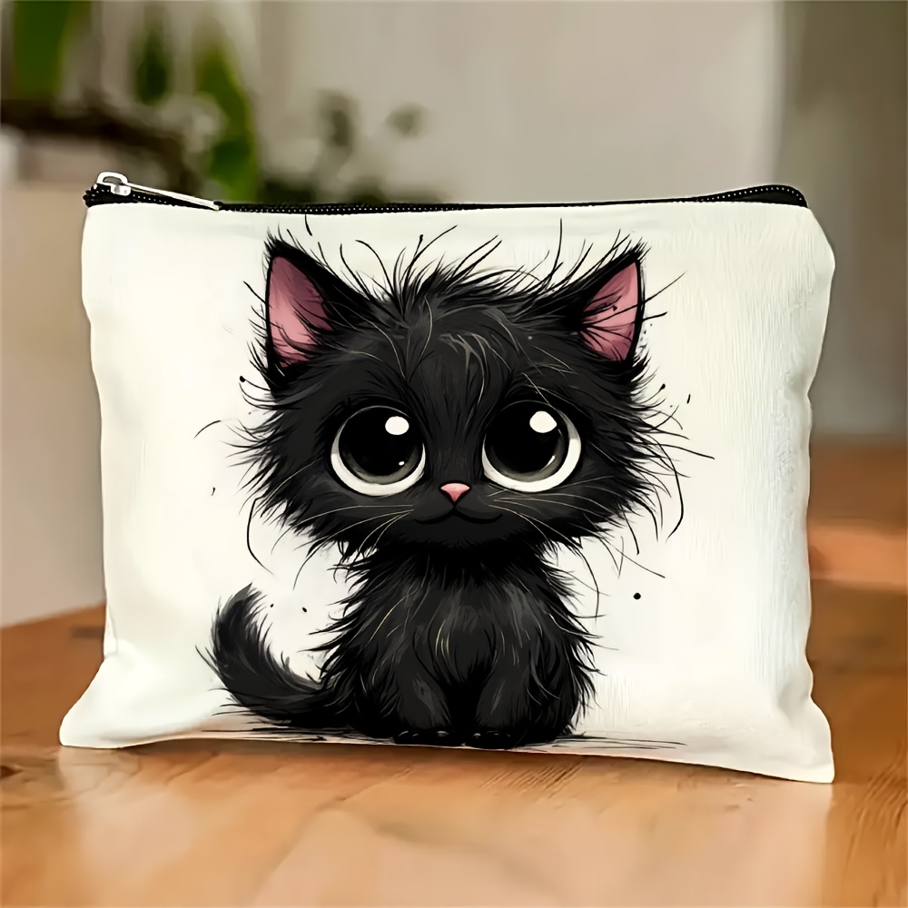 A Cute cat print cosmetic bag  - đánh giá và giá Travel Accessories Jewelry