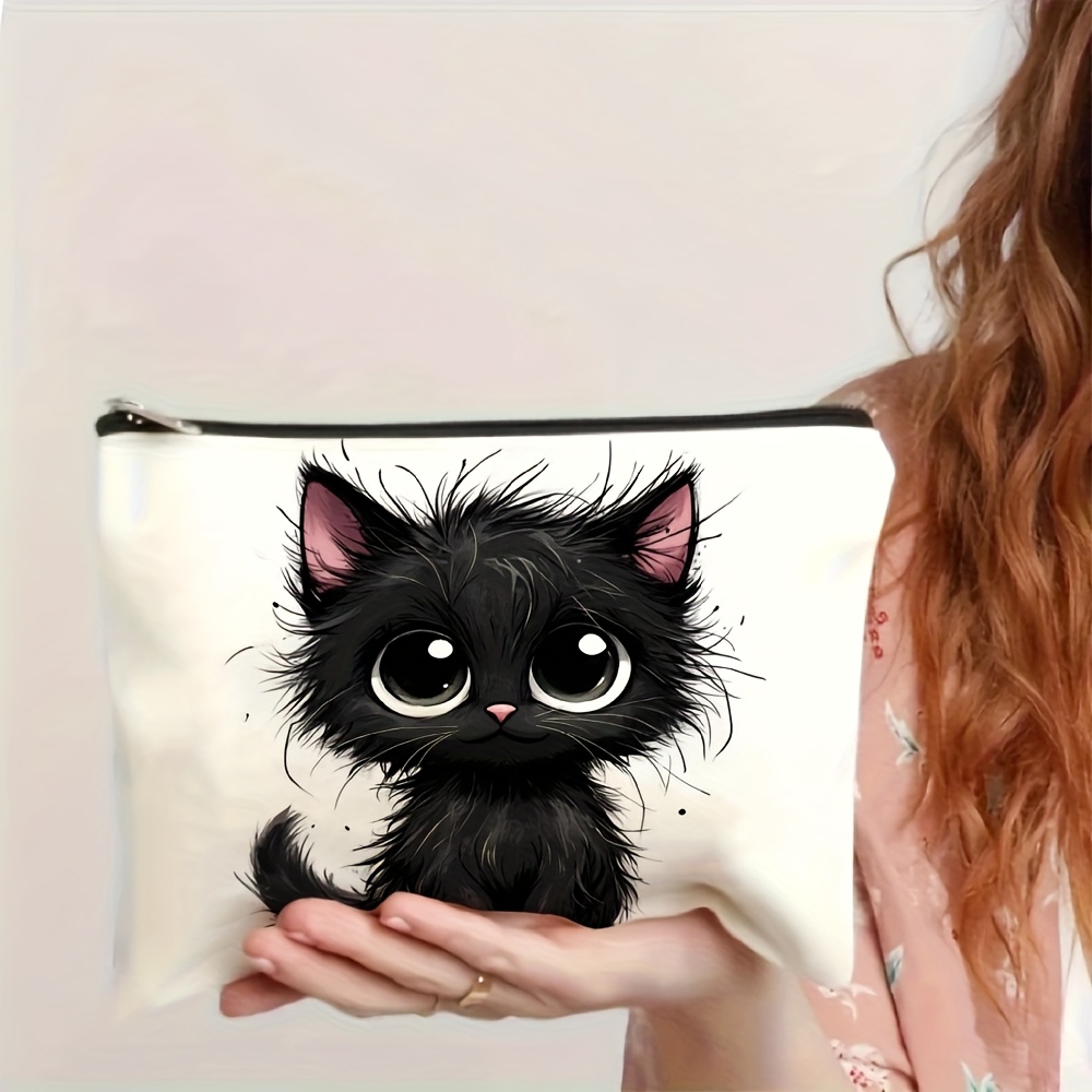 A Cute cat print cosmetic bag  - đánh giá và giá Travel Accessories Jewelry