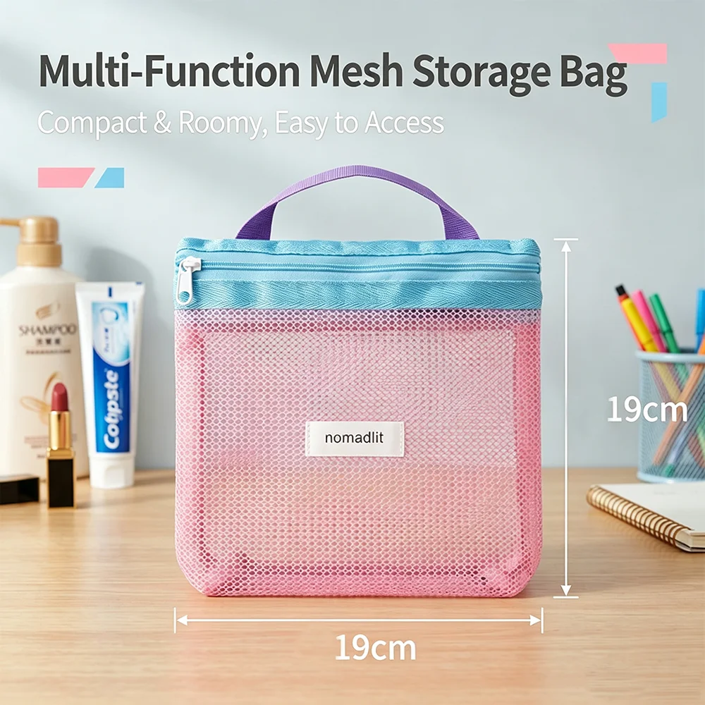 Large Capacity Transparent Mes - đánh giá và giá Travel Accessories Toiletry Bag