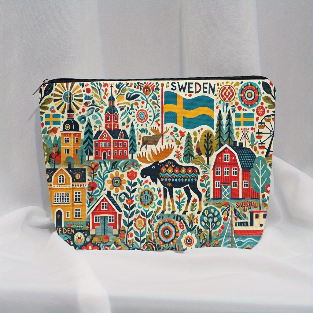 A Sweden themed makeup bag - w - đánh giá và giá Travel Accessories Jewelry