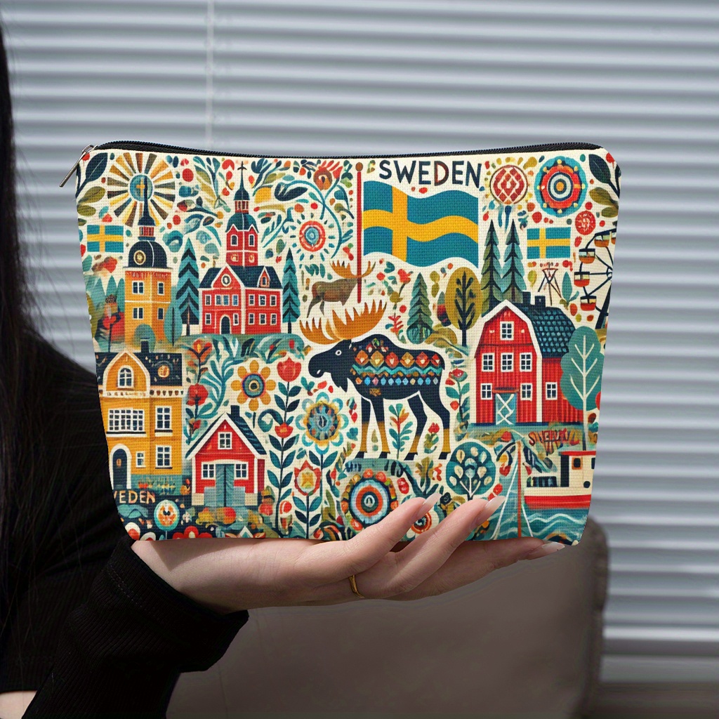 A Sweden themed makeup bag - w - đánh giá và giá Travel Accessories Jewelry
