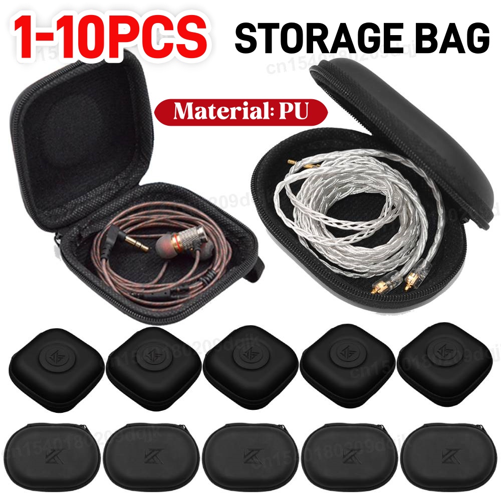 1-10PCS KZ Earphones Case PU L - đánh giá và giá Travel Accessories Kit