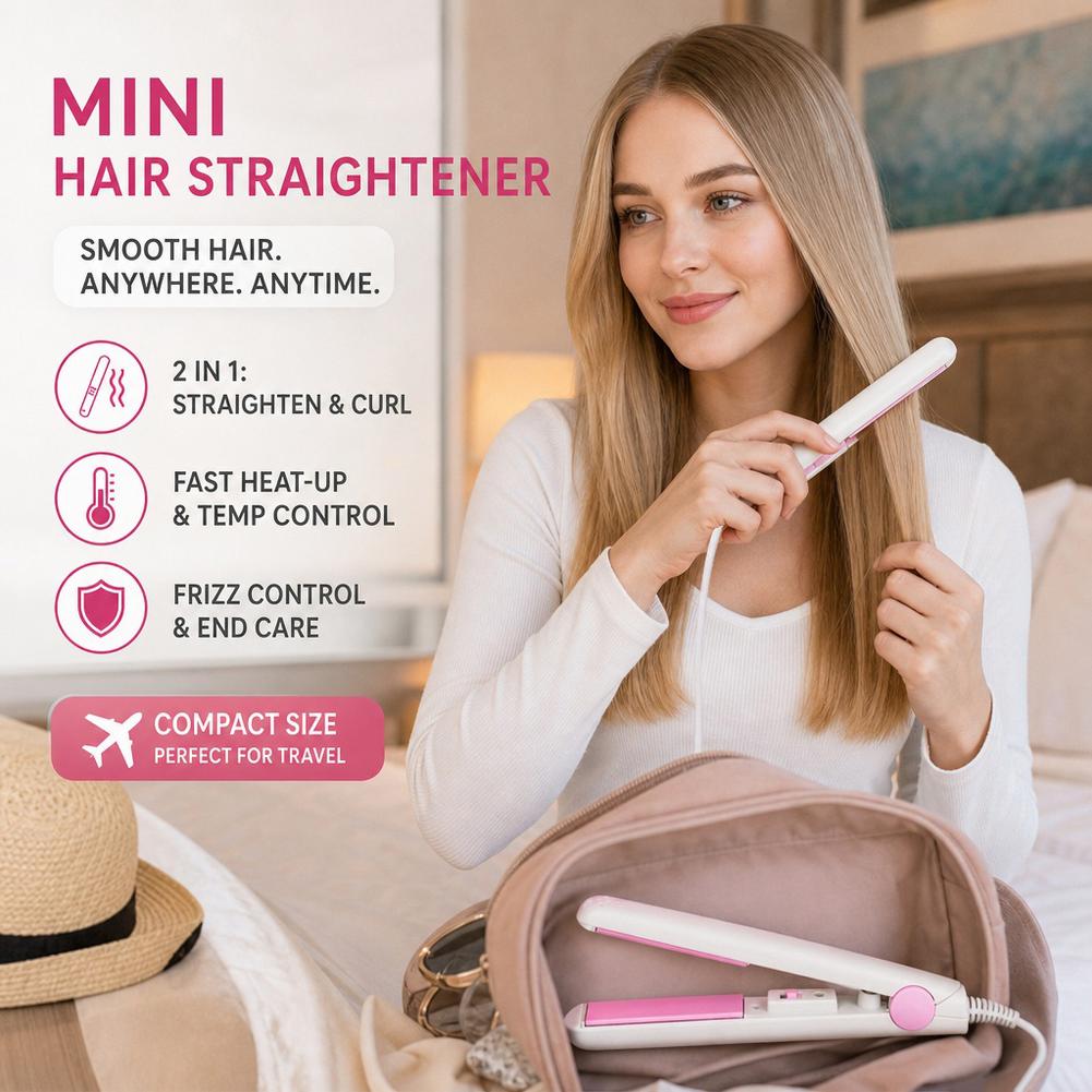 New Mini Hair Straightener Fla - đánh giá và giá Mini Iron Travel