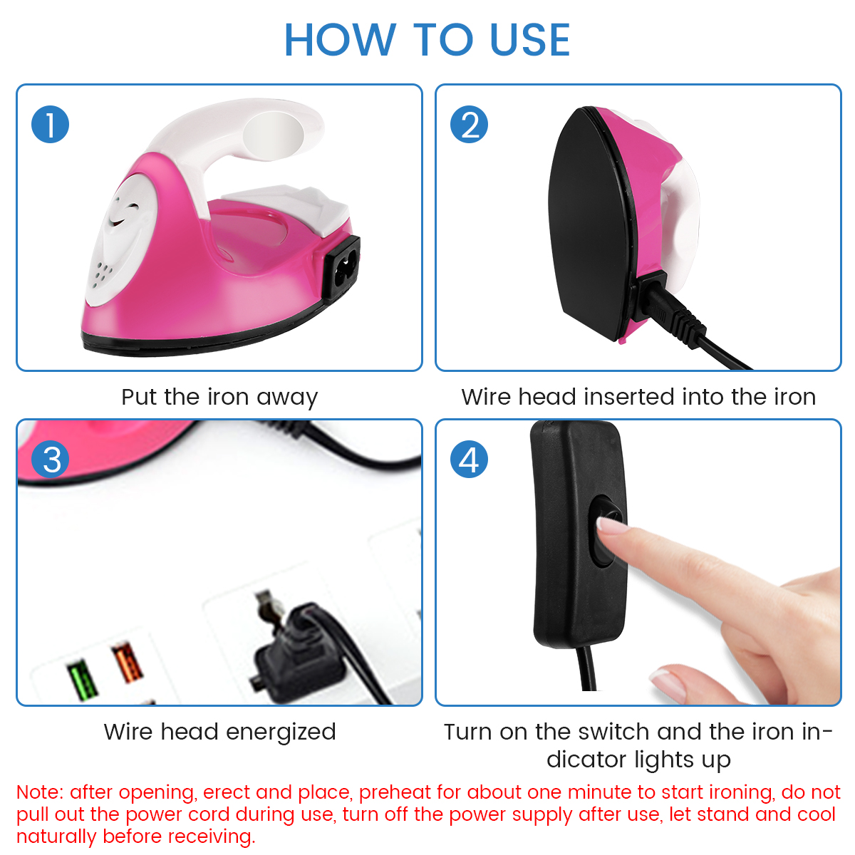 Mini Craft Iron Electric Iron  - đánh giá và giá Mini Iron Travel